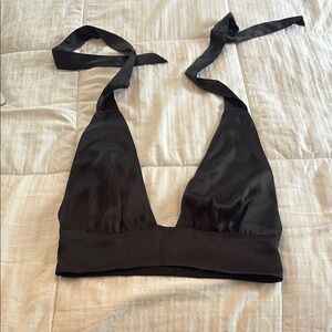 Elegant Black Halter top